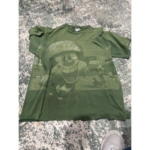 vintage 1990s Animaniacs shirt XL Thrashed And Heavily Distressed Green